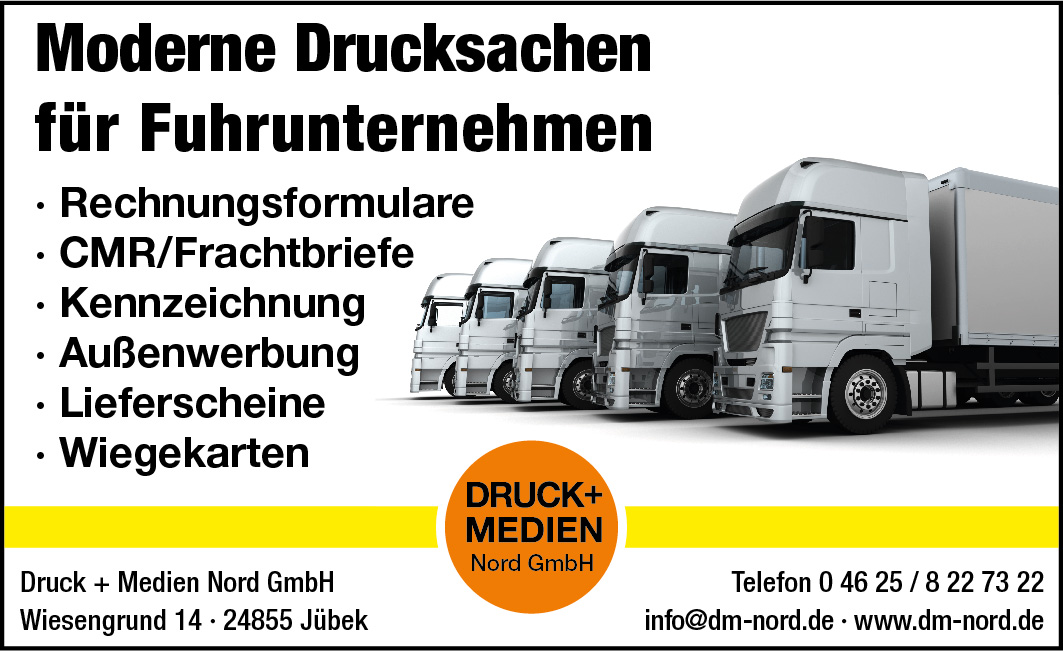 Drucksachen für die Transport- und Logistikbranche